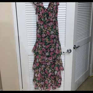 Unworn bran new WAYF floral ruffle dress
